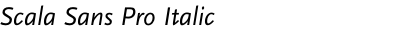 Scala Sans Pro Italic